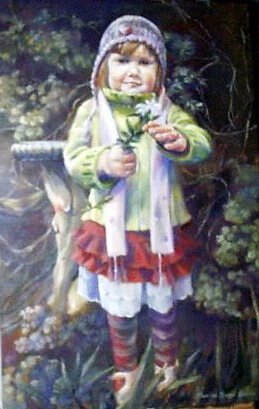 Oil portrait of Jasmine
